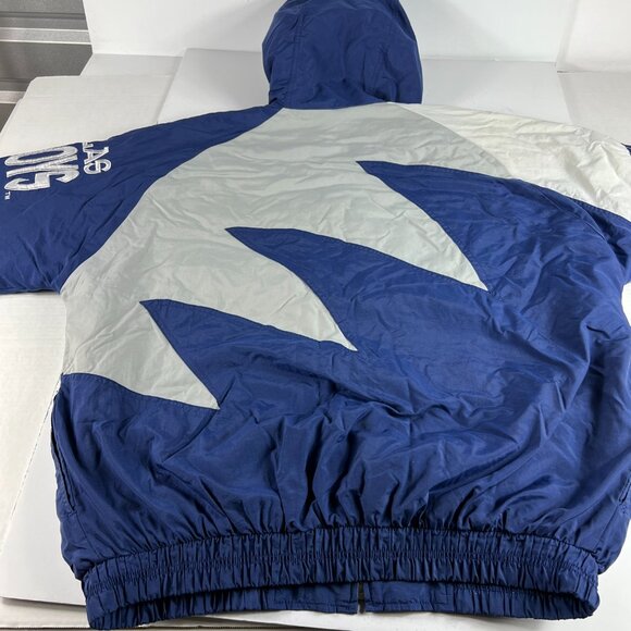 VTG 90s Pro Line NFL Dallas Cowboys Shark Tooth Jacket Extra Large Blue Full Zip - Picture 13 of 16